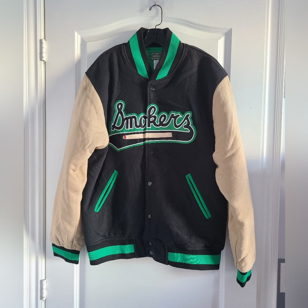 Stalls&Dean Varsity Smokers Jacket Mens Size XL
